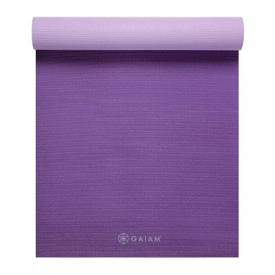2. Gaiam Plum Jam Double-Sided Yoga Mat 6 mm 60526