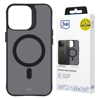 16. 3mk Smoke MagCase with MagSafe for iPhone 15 Pro - Semi-transparent