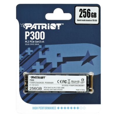 SSD Patriot P300 M.2 PCI-Ex4 NVMe 256GB 1.7GB/s