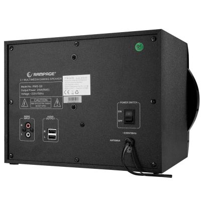 5. RAMPAGE RMS-G8 Gaming Speakers 25 W BT USB SD FM