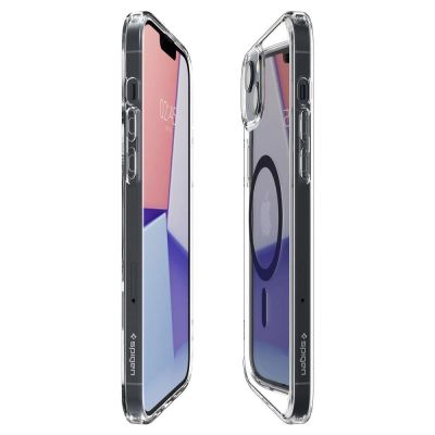 12. Spigen Ultra Hybrid Mag Case with MagSafe for iPhone 14 Plus - Clear Black