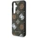 5. Guess 4G Printed Colored Peony Pattern MagSafe case for Samsung Galaxy S25 brown