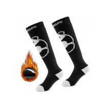Qunature Winter Panda Socks, Black, 32–36