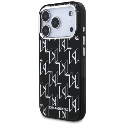 2. Karl Lagerfeld IML KL Monogram MagSafe Case for iPhone 17 Pro - Black
