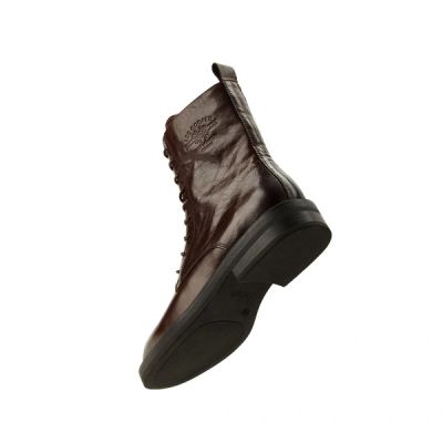 3. Lee Cooper women's shoes ankle boots brown natural leather fashionable