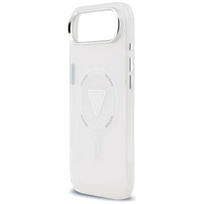 6. Guess IML Gradient Triangle Logo MagSafe Case for iPhone Air - Clear
