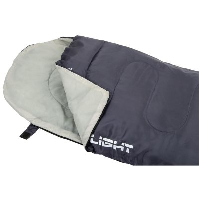 19. LIGHT TOURIST SLEEPING BAG 200X70CM GREY ENERO CAMP