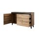 2. NORD chest of drawers 138cm wotan oak/anthracite