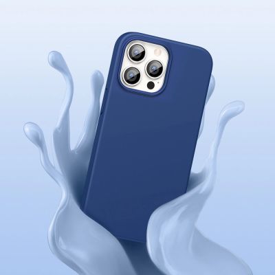 7. Ugreen Protective Silicone Case rubber flexible silicone case cover for iPhone 13 Pro Max blue