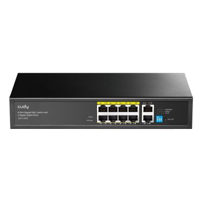 4. Switch CUDY GS1010PE 8-Port Gigabit PoE+ 120W 2xGbE Uplink