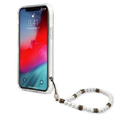 5. Guess GUHCP12LKPSWH iPhone 12 Pro Max 6.7" Transparent Hardcase White Pearl