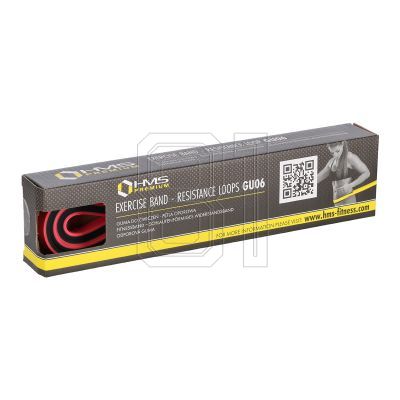 53. Exercise rubber HMS PINK-BLACK GU06 13x5x2250 mm