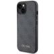 2. Guess 4G Metal Gold Logo Case for iPhone 15 / 14 Plus - Gray