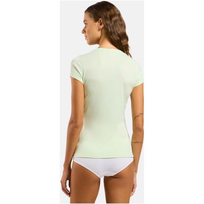 6. Women's Odlo ACTIVE F-DRY LIGHT BL TOP crew-neck short-sleeve T-shirt, green