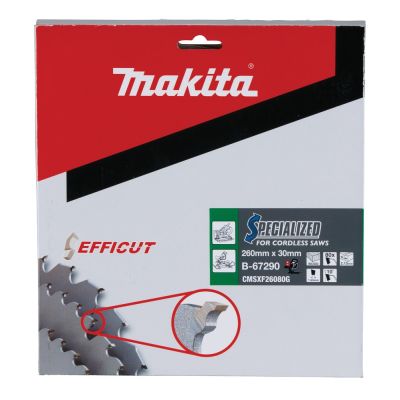3. TCT disc Makita B-67240 260X2.15X30mm 10° T80 EFFICUT