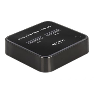 DeLOCK M.2 Docking Station for 2 x M.2 SATA SSDs with Clone Function