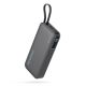 Cuktech CUKP200NGLDG 55W 20000mAh Powerbank with Built-in USB-C Cable - Gray