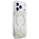 4. Guess Resin Bottom Glitter MagSafe Case for iPhone 18 Pro / 17 Pro - Gold