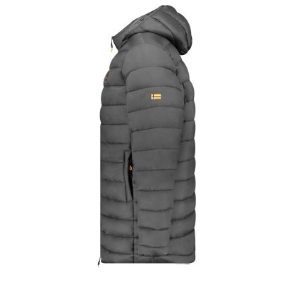 4. Geographical Norway men's jacket AMIGOMAP LONG HOOD DB DGREY MEN 233 DARK GRAY (WZ5086H/GN-GRIS FONCÉ)