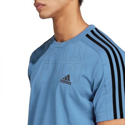 5. adidas Essentials Single Jersey 3-Stripes Tee M IS1338