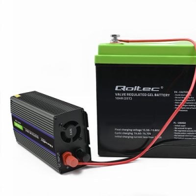 15. QOLTEC VOLTAGE CONVERTER MONOLITH 1200 MS WAVE | 12V TO 230V | 600/1200W | USB