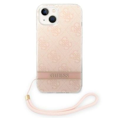 2. Guess GUOHCP14MH4STP iPhone 14 Plus 6.7 "pink / pink hardcase 4G Print Strap