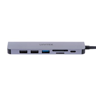 2. UNITEK HUB USB-C 7IN1, HDMI 4K, PD 100W, 5GBPS, ALU