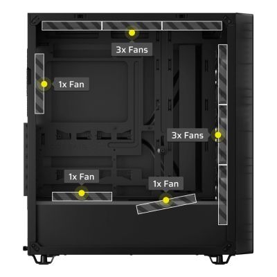 15. Corsair 3200D RS ARGB Mid-Tower Smoked case