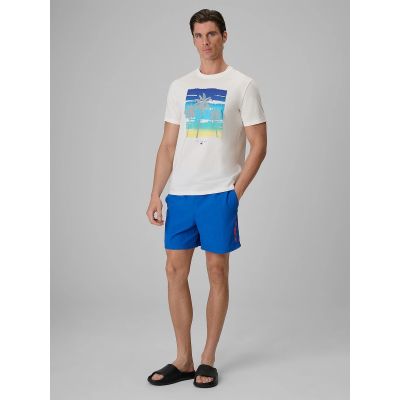 4. Men's regular printed T-shirt 4F 4FRSS26TTSHM4291-11S