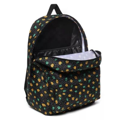 3. Vans Realm Classic Polka Ditsy School Backpack - VN0A3UI7VCY