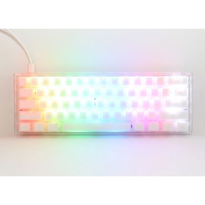 10. Ducky One 3 Aura White Mini Keyboard Gaming USB QWERTY American International White