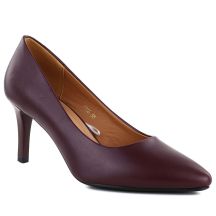 Sergio Leone 1336 burgundy pointed toe pumps for women