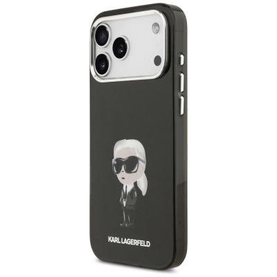 2. Karl Lagerfeld IML Aquarelle Karl & Logo MagSafe Case for iPhone 17 Pro Max - Black