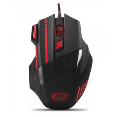 Esperanza Wolf EGM201R computer mouse (optical; 2400 DPI; black)