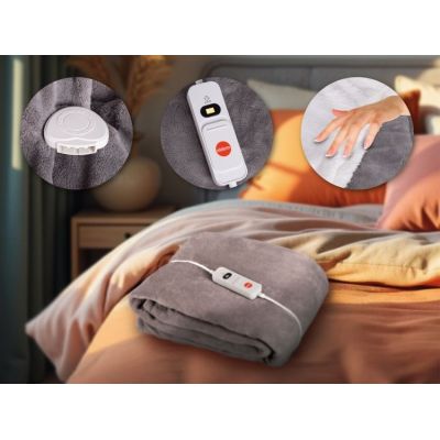25. ELDOM ELECTRIC BLANKET KT200 KOZY 120W, WIRED REMOTE CONTROL, THREE OPERATION LEVELS, TEMP. REGULATION, FAST HEATING