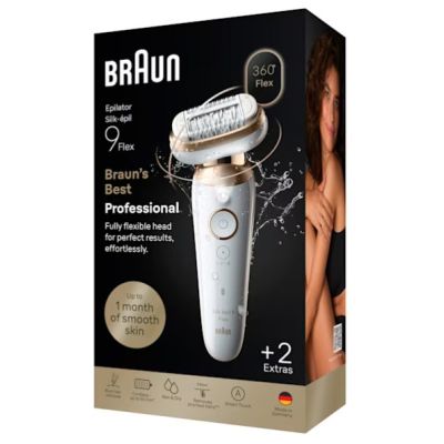 4. Braun Silk-épil 9 Silk·épil 9 Flex 40 tweezers Gold, White