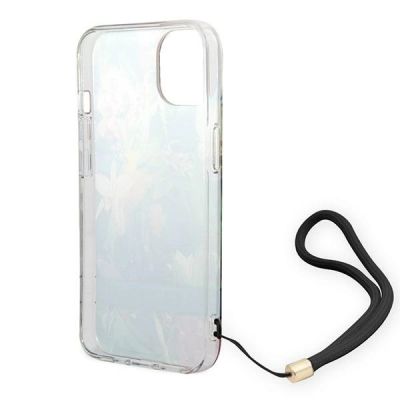 6. Guess GUOHCP14MHFLSB iPhone 14 Plus 6.7 "blue / blue hardcase Flower Strap