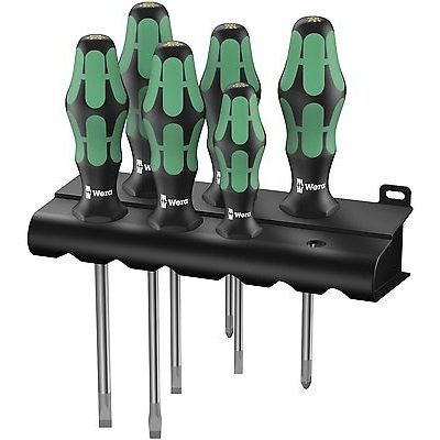 Kraftform Lasertip Screwdriver Set with Hanger, 6 Pieces