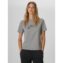 Women's loose T-shirt with print 4F 4FKAW26TTSHF4502-26S