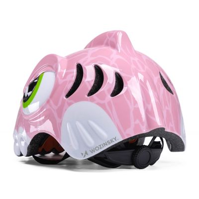 4. Wozinsky Children's Bike Helmet Dinosaur Pattern S - Pink