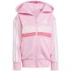 3. adidas Seasonal Essentials Tiberio 3-Stripes Fleece Tracksuit for Kids Pink JI6206
