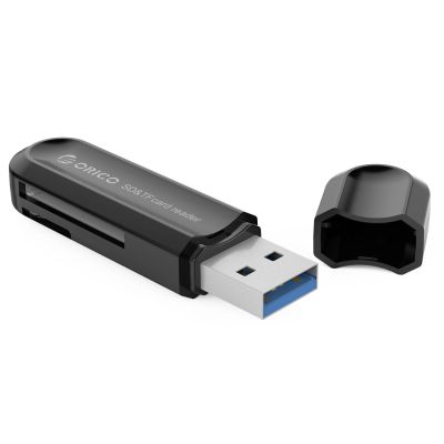 7. Orico CRS21 USB 3.0 SD and microSD memory card reader - black