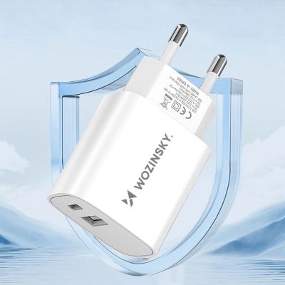 13. Wozinsky WGWCW USB-A USB-C 20W Wall Charger - White