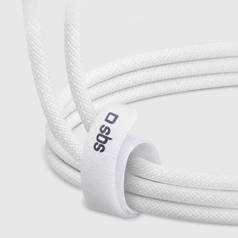 8. SBS TECABLETISSUETCCG USB-C - USB-C 1.5m 60W braided cable - gray