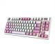 6. MSI FORGE GK600 TKL WIRELESS VIOLET Gaming Keyboard USB + Bluetooth QWERTY Spanish Pink, Purple, White