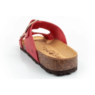 4. Bio Bio Women's slippers, profiled flip-flops, natural leather