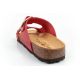 4. Bio Bio Women's slippers, profiled flip-flops, natural leather