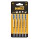2. Jigsaw blade for metal cutting 5 pcs DEWALT