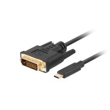 LANBERG CABLE USB-C(M)->DVI-D(24+1)(M) 1.8M BLACK CA-CMDV-10CU-0018-BK
