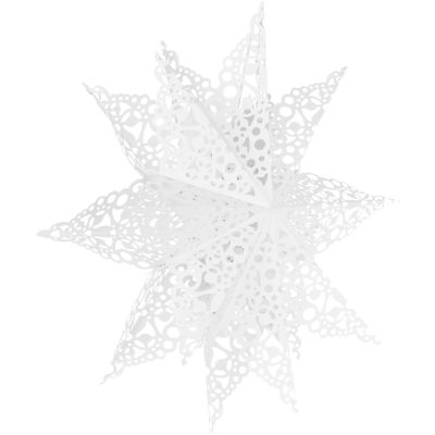 8. PAPER DECORATION SNOWFLAKE DIAMETER 64 CM WHITE DELUXE